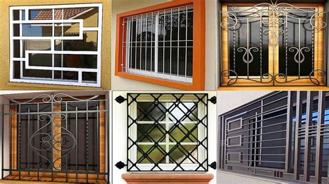 modern house window grill design